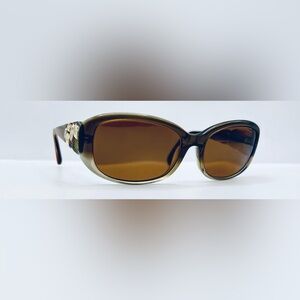 Vera Wang Brown Oval Sunglasses Frames Only